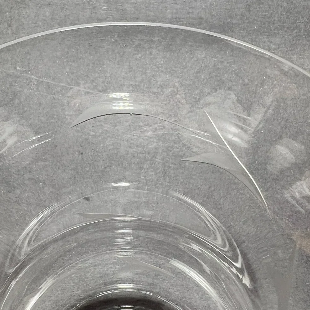 Vtg Princess House Hurricane Sconce Shade Chimney Clear Glass Etched Replacement